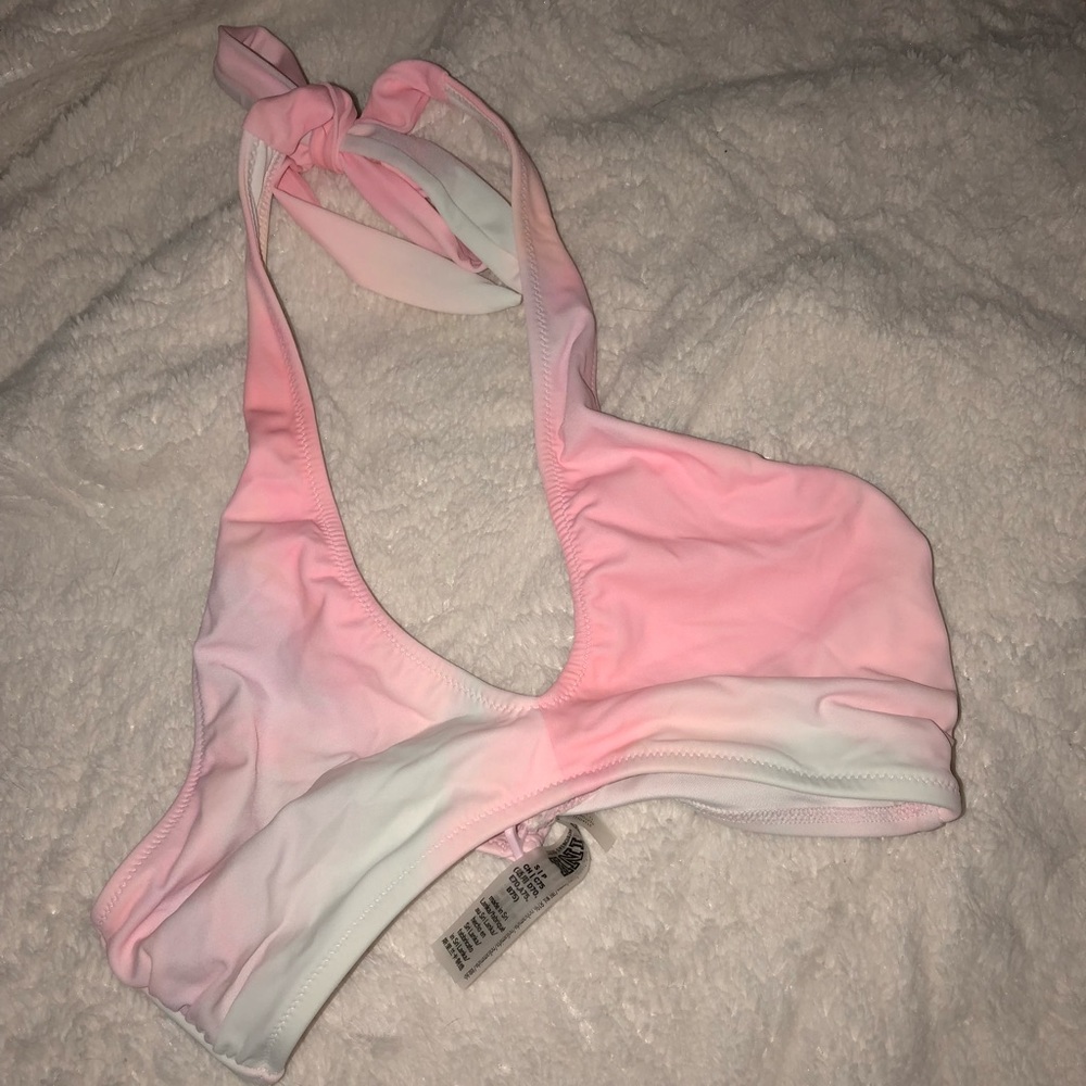 PINK halter swim top
